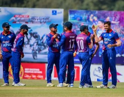 यूएईलाई हराउँदै त्रिदेशीय टी–२० शृङ्खलामा नेपालकाे विजयी शुरुवात