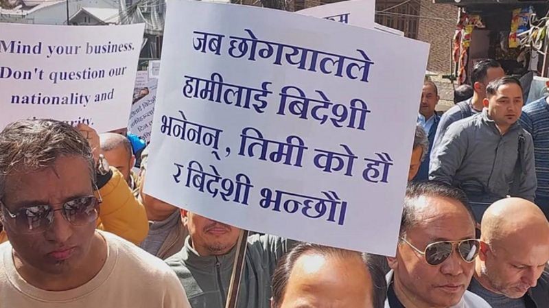 नेपाली भाषीलाई 'विदेशी मूलका' भनेपछि सिक्किम आन्दोलित